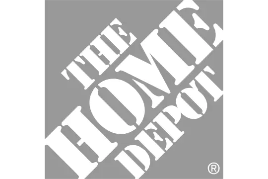 Logo del cliente The Home Depot para pines personalizados en Costa Rica
