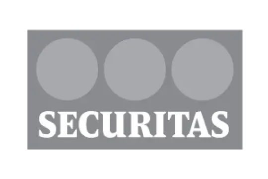 Logo del cliente Securitas para pines personalizados en Costa Rica
